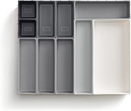 Joseph Joseph Blox Drawer Organizer, 10 Piece, Grey