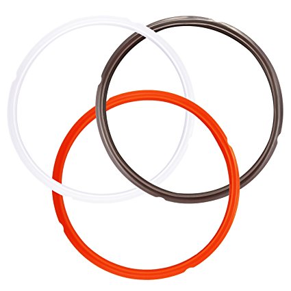 Homder 3 Pack Instant Pot Silicone Sealing Ring Sweet and Savory Edition(3 colors)