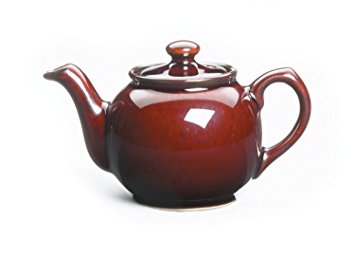 Earthenware Teapot, 55-Ounce, Brown