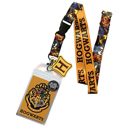 Bioworld Harry Potter Hogwarts House Crests Lanyard