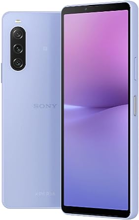 Sony Xperia 10 V XQ-DC72 5G Dual 128GB 8GB RAM Factory Unlocked (GSM Only | No CDMA - not Compatible with Verizon/Sprint) NGP Wireless Charger Included, Global - Lavender