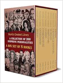 World's Greatest Library: A Collection of 200 Inspiring Personalities (Box Set of 8 Biographies)