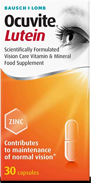 Ocuvite Eye Vitamin Mineral Food Supplement Lutein, 30-Count