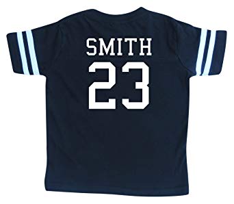 Custom Football Sport Jersey Toddler & Child Personalized with Name and Number