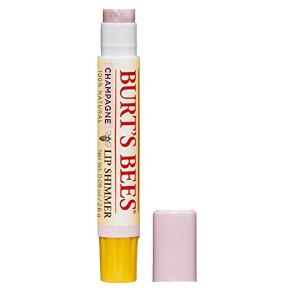 Burt's Bees 100% Natural Moisturizing Lip Shimmer, Champagne - 1 Tube