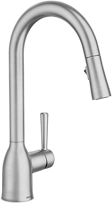 Moen 87233SRS Adler One-Handle High Arc Pulldown Kitchen Faucet, Spot Resist Stainless