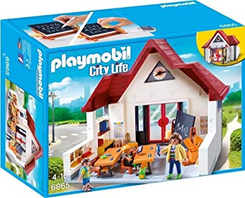 Playmobil 6865 City Life School House with Moveable Clock Hands