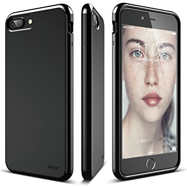 elago iPhone 7 Plus case [Cushion][Jet Black] - [Anti Smudge Dot Coating][Robust TPU][Shock Absorbing][Cushioned] - for iPhone 7 Plus