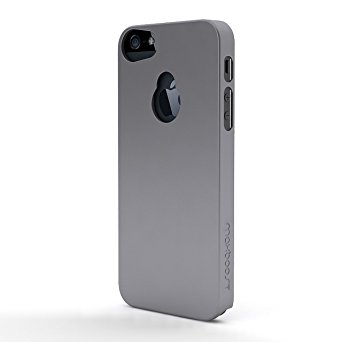 Maxboost iPhone 5S Case / iPhone 5 Case [Fusion Snap-On Case Series -Grey] Premium Coated Protective Hard Case for iPhone 5S / iPhone 5 (Fits All Versions of iPhone 5S & iPhone 5, AT&T, Verizon, Sprint)
