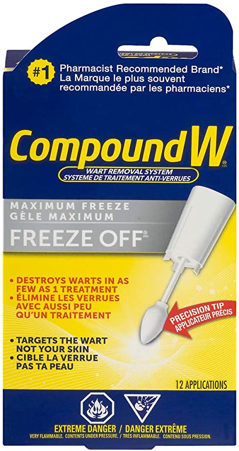 Compound W Freeze Off Maximum Freeze Wart Removal System, 12 treatments