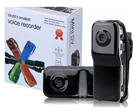 Mini DV MD80 Mini DV DVR Sports Video Recorder Hidden/SPY Camera Camcorder Webcam- Black