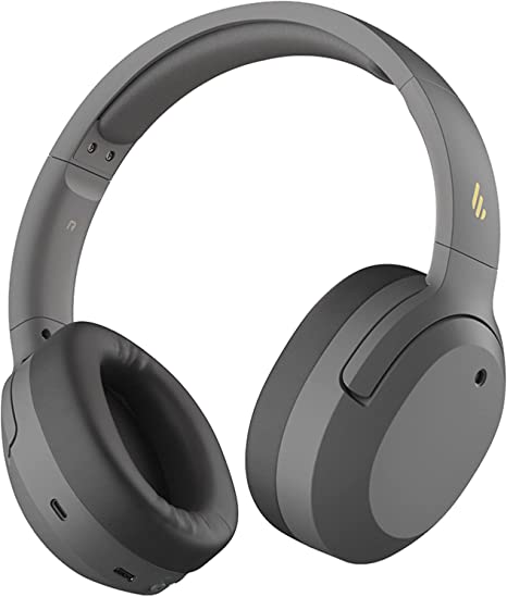 Edifier W820NB Hybrid Active Noise Cancelling Headphones - Hi-Res Audio - 49H Playtime - Wireless Over Ear Bluetooth Headphones for Phone-Call - Grey