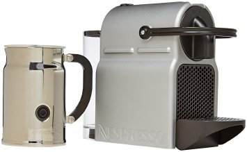 Nespresso A D40-US-SI-NE Inissia C40 Silver Bundle, Silver