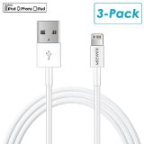 Apple MFi Certified Neewer 3Pack33Ft1M Data USB SyncampCharging Lightning 8 Pin Cable for iPhone 6S6S Plus66Plus55S5CiPad 4iPad Air 12iPad Mini 123iPod touch 5 and iPod nano 7