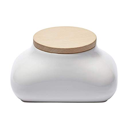 Ideaco Japan Designer Mochi Wet Wipes Tissue Dispenser with Concealed Tissue Box, Gloss White