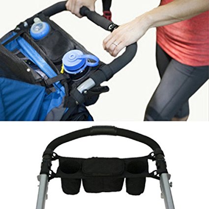 Hrph Baby Stroller Organizer Cooler and Thermal Bag for Mum Hanging Carriage Pram Buggy Cart Bottle Bags Stroller Accessories