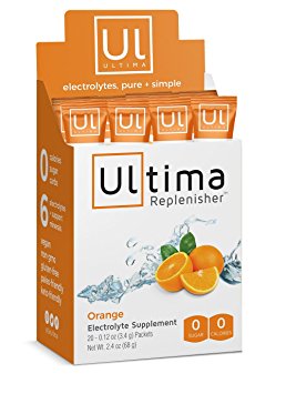 Ultima Replenisher Electrolyte Powder, Orange, 20 Count