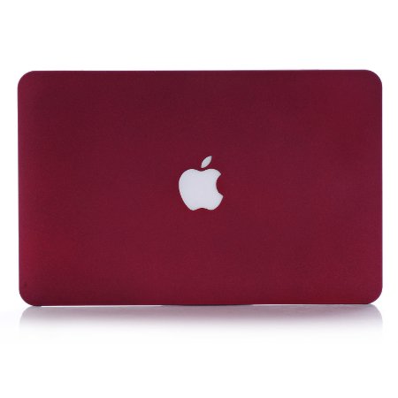 Votech - Rubberized Hard Plastic Case for MacBook Pro 13 with Ratina display Red wine
