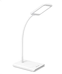 TROND LED Desk Lamp for Home Office, 3 Color Modes 7 Brightness, Dimmable Table Lamp, Eye Caring Reading Light, Adjustable Gooseneck, Touch Control, Memory, 900LM Bright Desk Light for Study Task Work