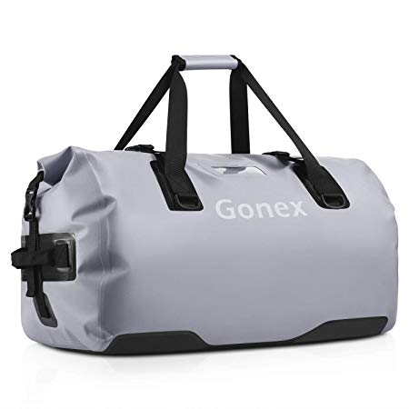 Gonex 60L Waterproof Duffel, Durable Travel Dry Duffle Bag for Kayaking, Boating, Rafting, Fishing, Outdoor Adventure