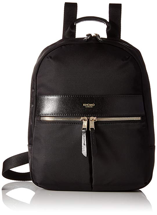 Knomo Luggage Mayfair Nylon Beauchamp Mini 10-inch Backpack, Black