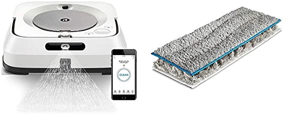 iRobot Braava Jet M6 (6110) Ultimate Robot Mop and m Series Washable Pads Multi-Pack, (1 Wet & 1 Dry Pad)