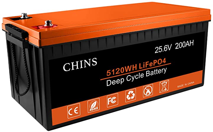 24V 200Ah LiFePO4 Deep Cycle Battery, Built-in 200A BMS, 2000-5000 Cycles, Each battery Can Support 5120W Power Output, Perfect for RV, Caravan, Solar, Marine, Home Storage and Off-Grid