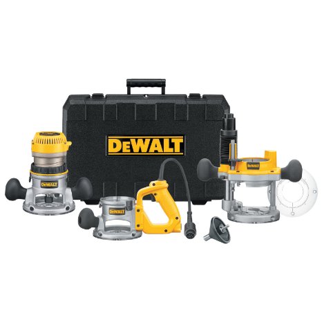 DEWALT DW618B3 12 Amp 2-14 Horsepower Plunge Base and Fixed Base