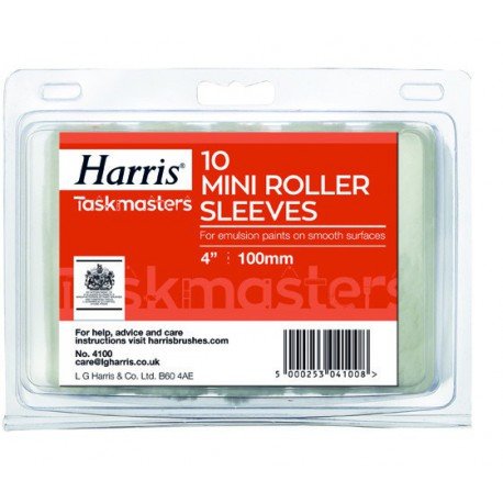 Harris 4100 4-Inch Mini Roller Sleeves for Emulsion (Pack of 10)