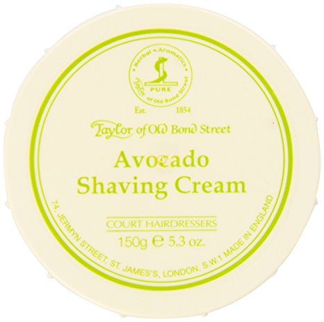 Taylor of Old Bond Street Avocado Shaving Cream In A Bowl, 5.3-Ounce
