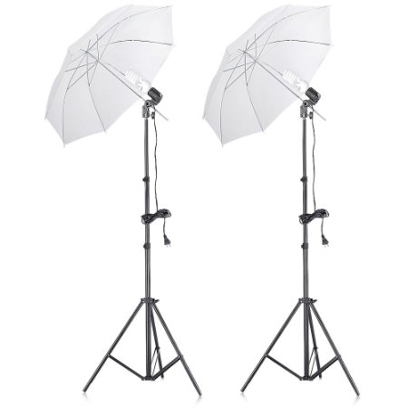 Neewer® 400W 5500K Photo Studio Continuous Lighting Umbrellas Kit for Portrait Photography,Studio and Video Shooting
