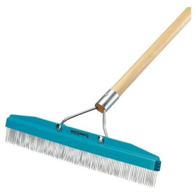 Commercial Groomer Carpet Rake - 18 Wide with 54 Long Handle