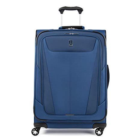 Travelpro Maxlite 5 Lightweight Checked Medium 25" Expandable Softside Luggage Sapphire Blue, 25-inch