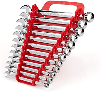 TEKTON Combination Wrench Set, 12Piece (8-19 Mm) - Keeper | WCB91201