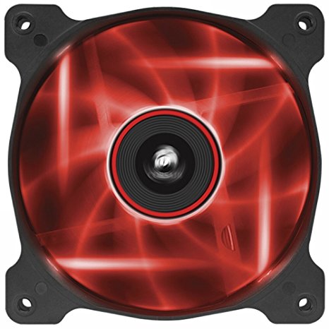 Corsair Air Series AF120 LED Quiet Edition High Airflow Fan Single Pack - Red