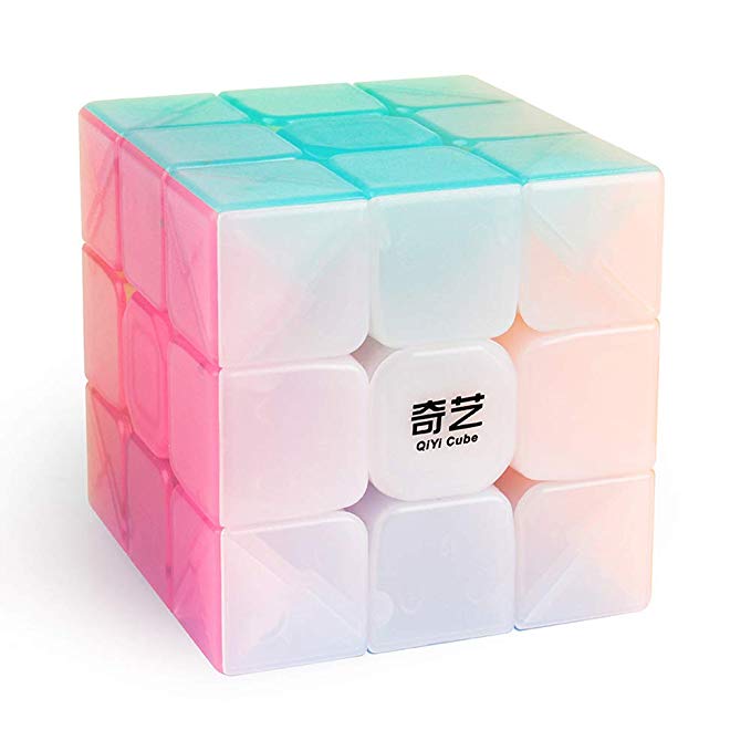 D-FantiX Qiyi Warrior W 3x3 Speed Cube 3x3x3 Stickerless Jelly Cube Puzzle