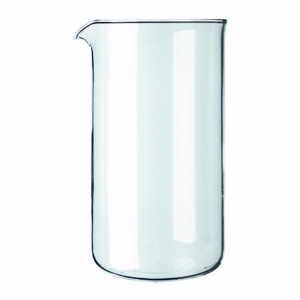 Bodum Spare Glass Carafe for French Press Coffee Maker, 8-Cup, 1.0-Liter, 34-Ounce