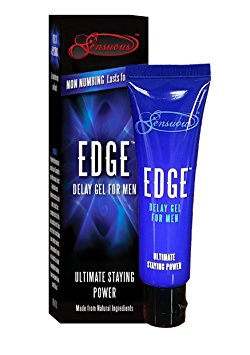 Edge Delay Gel: Ultimate Staying Power: Natural Delay Gel for Men, Prolonging and Desensitizing Delay for Men (30 Applications) NO Lidocaine, NO Numbing and LONG Lasting! Pocket Size Tube! (7ml)