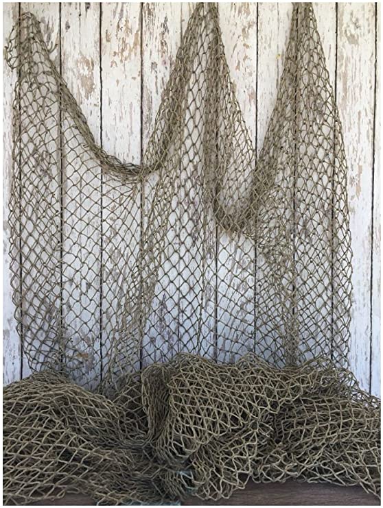 Used Fishing Net 5'x10' ~ Commercial Fish Netting ~ Old Vintage Decor