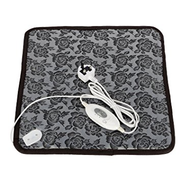 Imurz Waterproof Electric Heating Pad Heater Warmer Mat Bed Blanket Heating Pad for Dog Cat Bunny Pet 45×45CM  UK plug