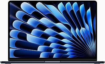 Apple 2023 MacBook Air (de 15 polegadas, Processador M2 da Apple com CPU 8‑Core e GPU 10‑Core, 8GB Memória unificada, 512 GB) - Azul-Nocturno