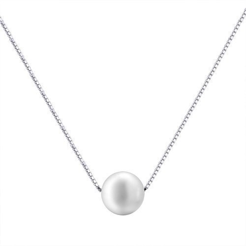 Single Pearl Necklace AAA 8-9mm Off-Round Freshwater Cultured Pearl Pendant Necklace 18quot 6-7mm Off-Round Freshwater Cultured Pearl Earrings Stud Freshwater Pearls Elegant and Chic Mother Day Gifts Valentine Day Gifts
