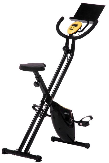 Merax Folding Adjustable Magnetic Upright Exercise Bike Fitness Machine