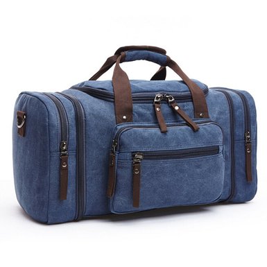Toupons 20.8'' Large Canvas Travel Tote Luggage Men's Weekender Duffle Bag