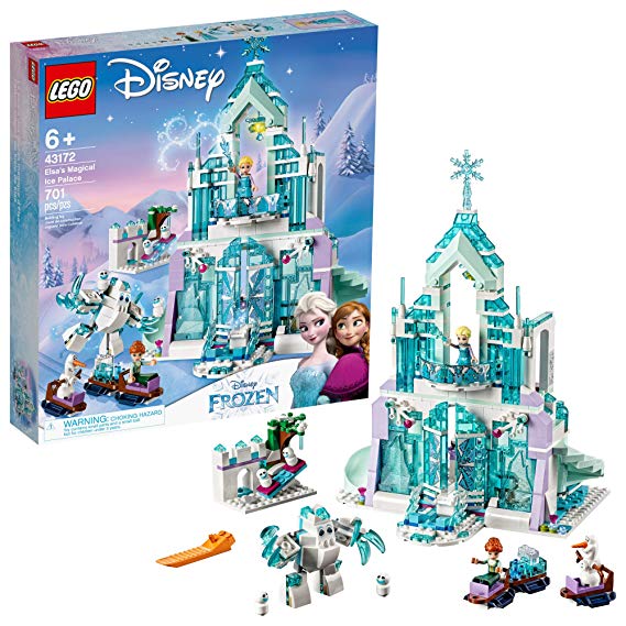 LEGO Disney Princess Elsa's Magical Ice Palace 43172 Toy Castle Building Kit with Mini Dolls, Castle Playset with Popular Frozen Characters Including Elsa, Olaf, Anna and More, New 2019 (701 Pieces)