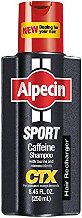 Alpecin CTX Sport Caffeine Shampoo for men – Hair Recharger - 8.45 fl.oz. / 250ml - For increased energy demands - German Quality – Original