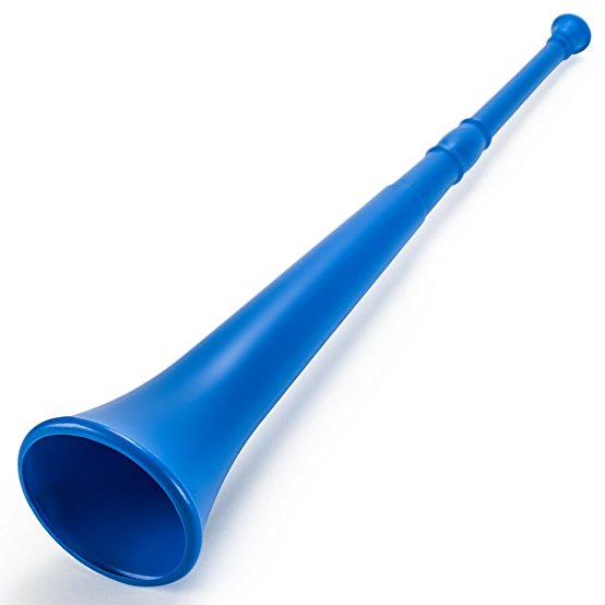 Pudgy Pedro's Plastic Vuvuzela Stadium Horn, 26-Inch