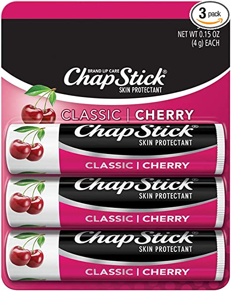 Chapstick Classic Lip Balm With Cherry Flavour - 3 Ea / Pack