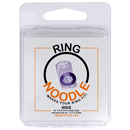 RING NOODLE: Ring Size Reducer | Ring Guard | Ring Size Adjuster, Size: Wide, for 4.0-6.0 mm wide rings.