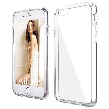 iPhone 6s plus Case55 inchby AilunReinforced Frame TPU Clear CoverShock-Absorption BumperDurable Anti-FingerprintampOil StainsCrystal Clear